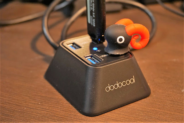 【クーポン付・dodocool USBハブ】縦刺しできてデスクで活躍しそうなUSBハブ、dodocool USB3.0ハブレビュー！