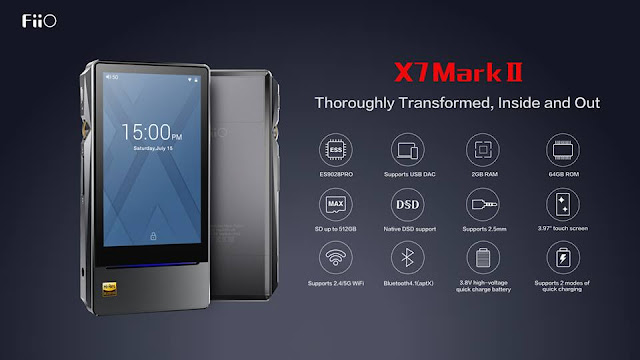 【FiiO X7 MK2】FiiOからES9028PRO搭載の最新フラグシップモデルDAP、FiiO X7 MK2が発表。699ドルで販売予定