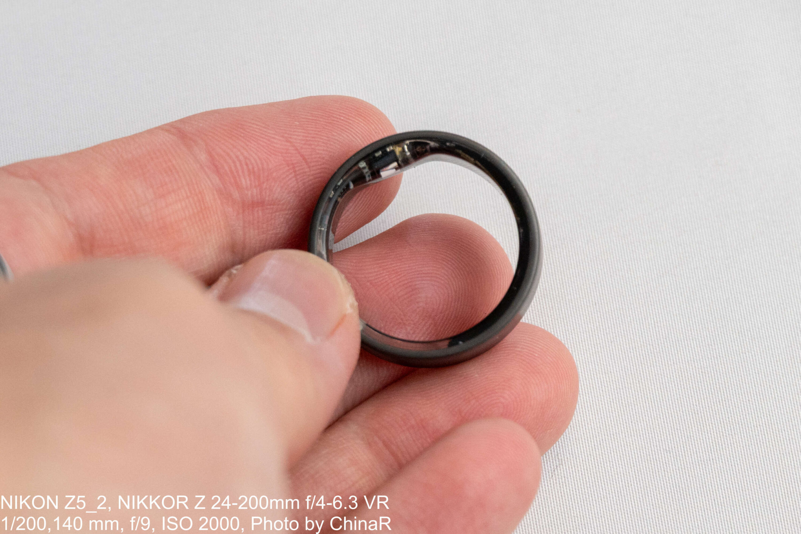 Ultrahuman Ring AIRの内側にあるセンサー部分
