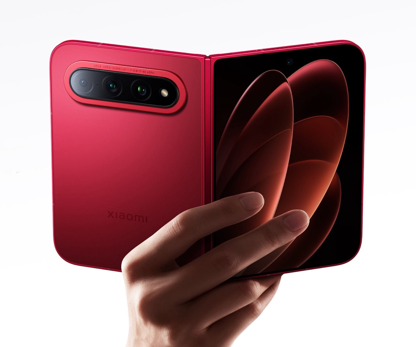 ライカ3眼カメラを備えるXiaomi 18 Fold西野紅の公式レンダリング